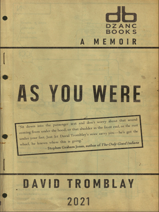 Title details for As You Were by David Tromblay - Available